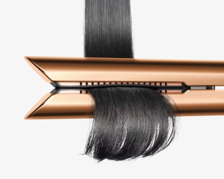 Dyson Corrale Hair Straighteners in Copper/Bright Nickel.