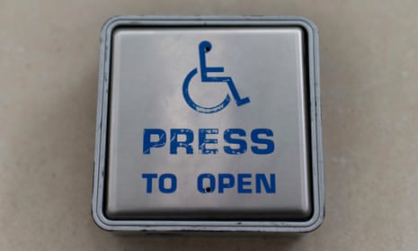 Wheelchair access button