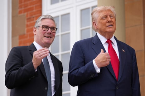 Keir Starmer and Donald Trump.