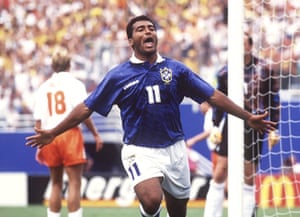 Romário celebrates after opening the scoring