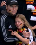 Germany fan girl crying at Wembley