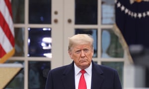 Donald Trump participates in a Fox News town hall at the White House in Washington DC, on 24 March.