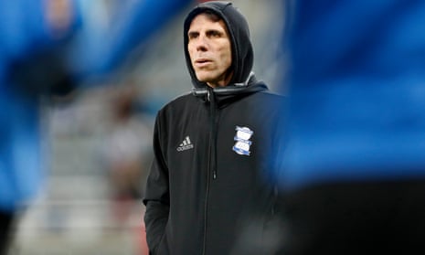 Gianfranco Zola endured a terrible spell in charge of Birmingham