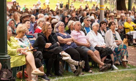 Audiences listening to a talk at the Adelaide Writers’ Week.