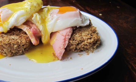 Weetabix eggs benedict