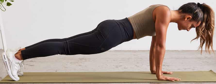 Protraction push-ups exercise position