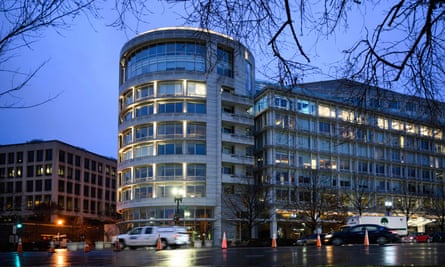 An office building housing the Penn Biden Center in Washington DC.