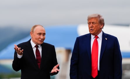 Vladimir Putin and Donald Trump meet at the Elmendorf-Richardson military facility in Alaska, 15 August 2026.
