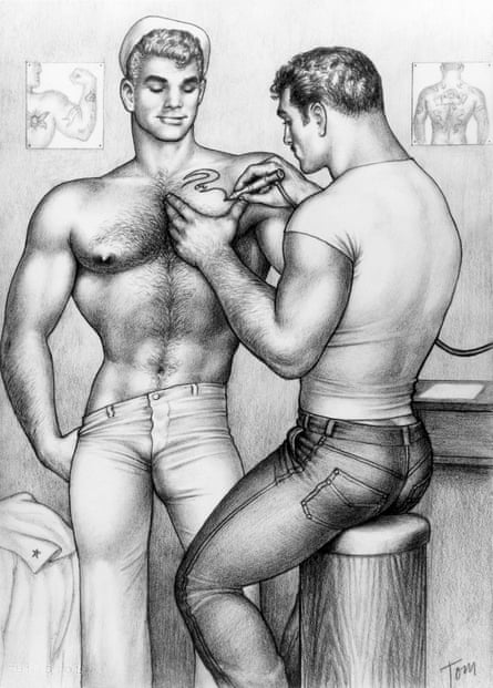 Tom of Finland’s Untitled: From the Athletic Model Guild ‘The Tattooed Sailor’ series, 1961.