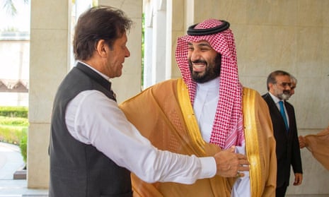 Imran Khan with Crown Prince Mohammed bin Salman