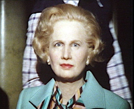A waxwork of Margaret Thatcher, from Shifty