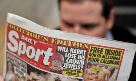 The Advertising Standards Agency said the sexually explicit ads on the back of the Sunday Sport could be seen by children ‘if the paper was left in public places or around the house’.