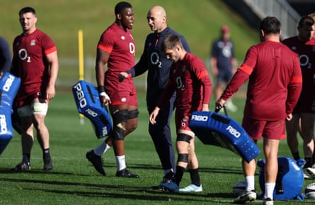Borthwick presides over a training session during England’s summer tour of New Zealand