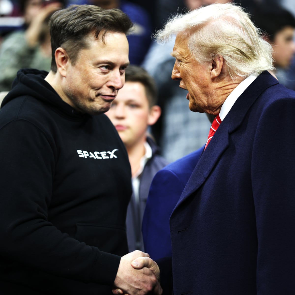 Musk reportedly made several pushes for Trump to back off global tariffs surge | Trump tariffs | The Guardian