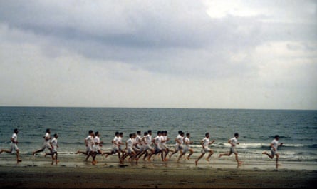 The opening scene of Chariots of Fire, with athletes running on the beach at St Andrews