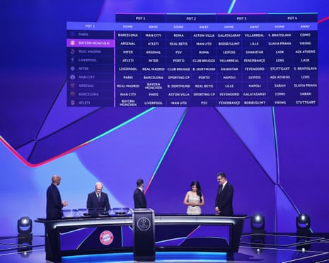 Champions League draw: Arsenal face Real Madrid, Man City get Barcelona and PSG