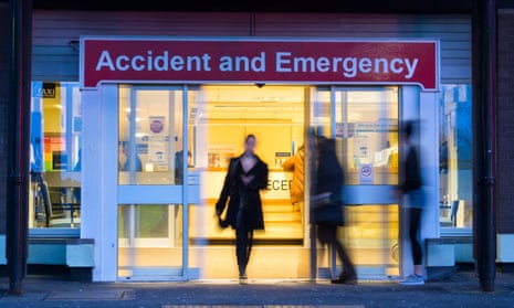 The A&E department at  University Hospital of North Tees in Stockton on Tees, England
