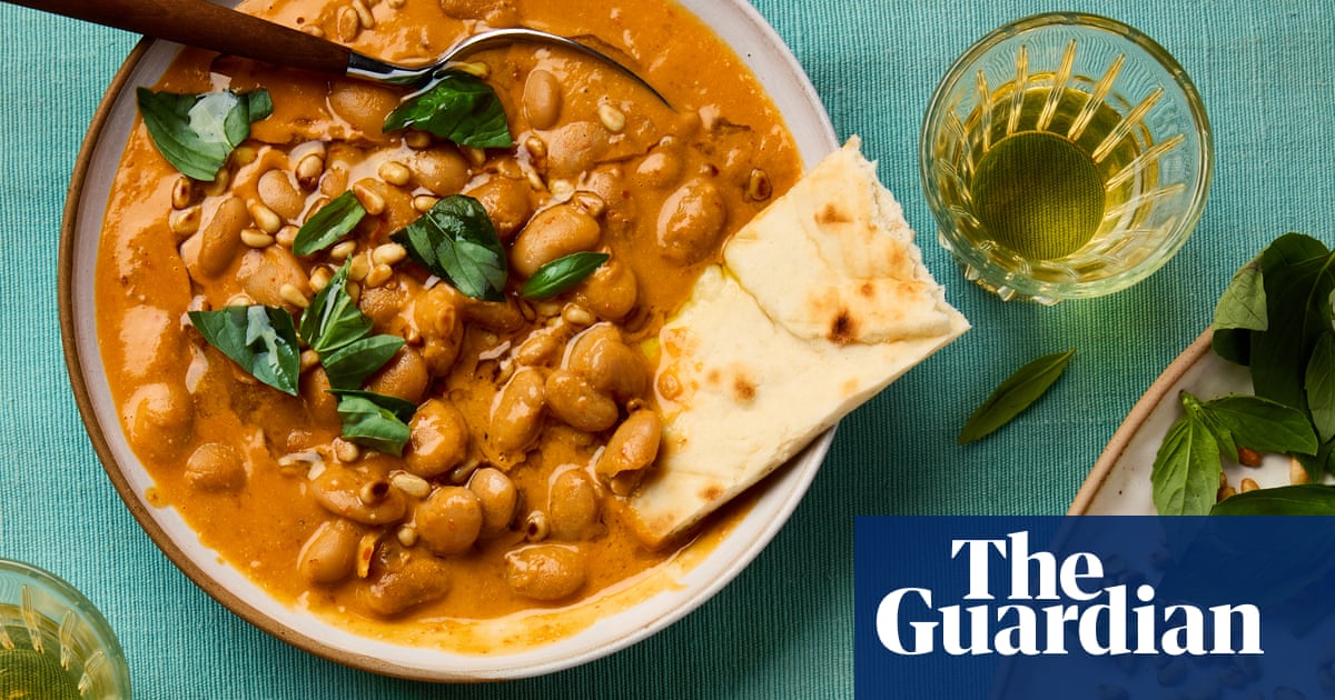 Meera Sodha’s recipe for tahini beans with basil and pine nuts | The new vegan