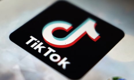 A file photo of the TikTok app logo