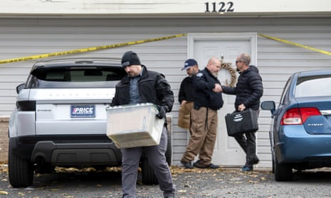 Officers investigate the deaths of four University of Idaho students at an apartment complex south of campus.
