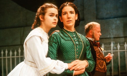 The best heroine in English literature … Jane Gurnett (centre) as Marian Halcombe in the Greenwich theatre, London, adaptation of The Woman in White in 1988 (with Helena Bonham-Carter as Anne Catherick/Laura Fairlie, left).