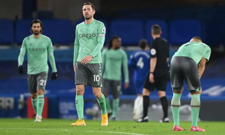Everton get that familiar sinking feeling at Stamford Bridge as they go down 2-0 against Chelsea in March.