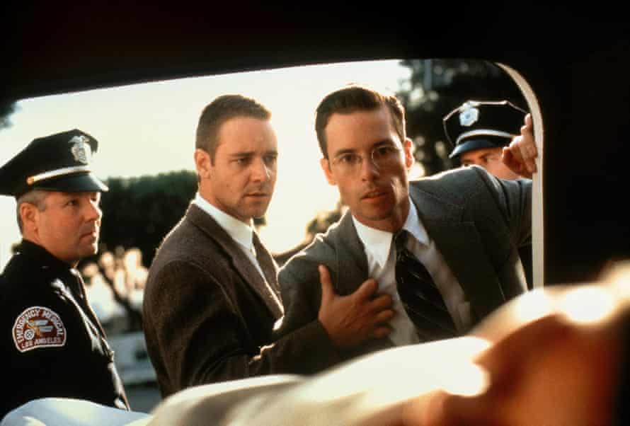 Russell Crowe and Guy Pearce in LA Confidential, 1997.