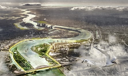 An image showing a river surrounded by greenery.