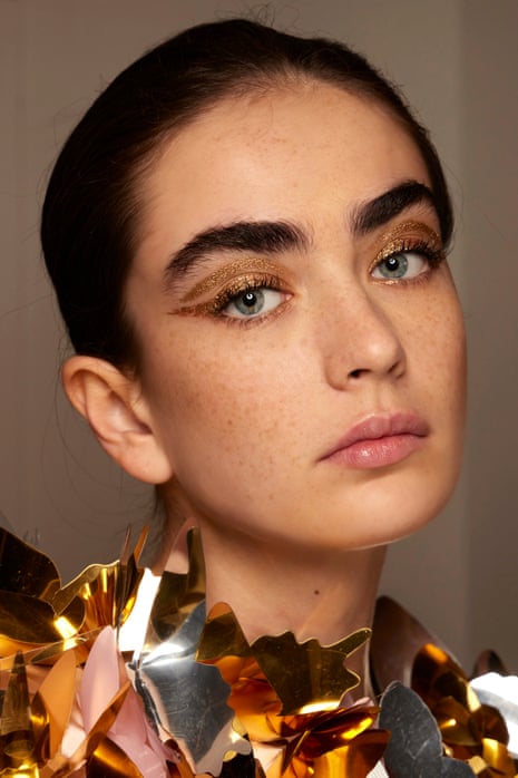 Gold standard: add some sparkle with a new metallic eye shadow. 