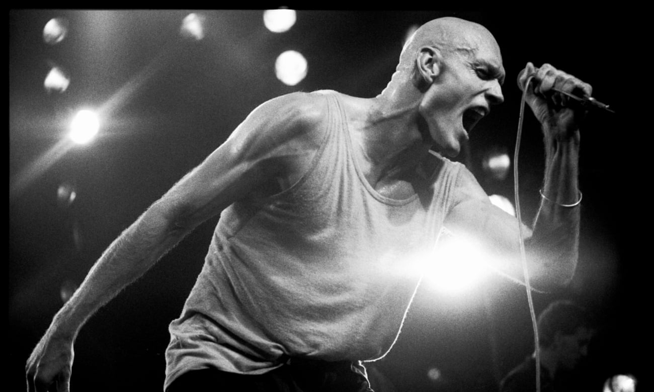 Peter Garret of Midnight Oil performs at The Lyceum, London in 1980