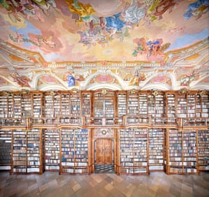 Augustiner Chorherrenstift Sankt Florian III 2014 from the Untitled series 2014. Höfer’s library of the Abbey Augustiner Chorherrenstift at St Florian, Austria, dating from the year 819, may seem like a strange choice for an exhibition on twenty-firstcentury civilisation. But this library reminds us that our current civilisation often values, incorporates and conserves the wisdom of the past. Each of the 150,000 volumes in this library, maintained for three centuries, can be considered a building block of our evolving planetary civilisation. In them are the historical keys to the sciences and technologies, the arts and philosophies that have guided collective human effort since human history has been recorded.