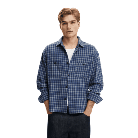 Cotton On Richmond long-sleeve shirt in blue
