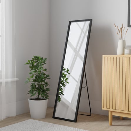 Dunelm Essentials Rectangle Full Length Free Standing Mirror