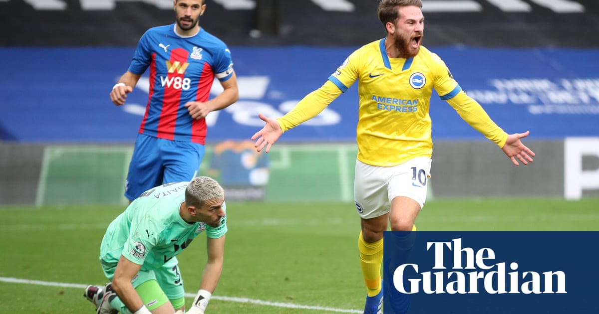 Brightons Mac Allister earns late point at Crystal Palace before Dunk red card