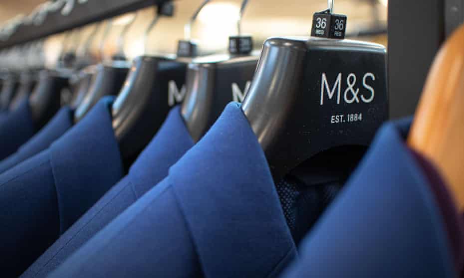 Marks & Spencer clothing rail in a store