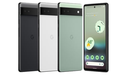 Colour options of the Pixel 6a