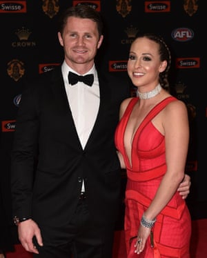 patrick dangerfield star wife afl nine brownlow geelong medal wins votes twitter