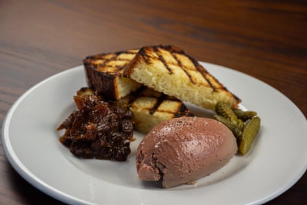 Game liver parfait with brioche toast at The Shed, Swansea.