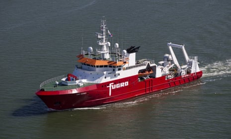 The Australian-contracted survey ship MV Fugro Discovery, which is searching for missing Malaysia Airlines flight MH370.