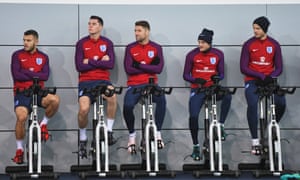 Jack Wilshere, left, is back training with his international team-mates after failing to make the squad for England’s last three games.