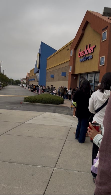 people in line