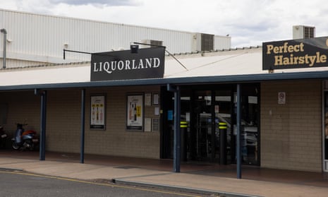 A bottle shop in Alice Springs, Northern Territory. One of the key recommendations of an urgent report into rising street violence is to impose alcohol bans in certain central Australian communities. 