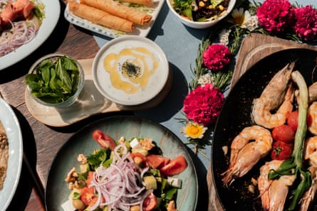 Food from the Olive Garden’s restaurant.