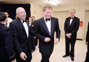Prince Harry with Powell and Paul Polman, the then CEO of Unilever
