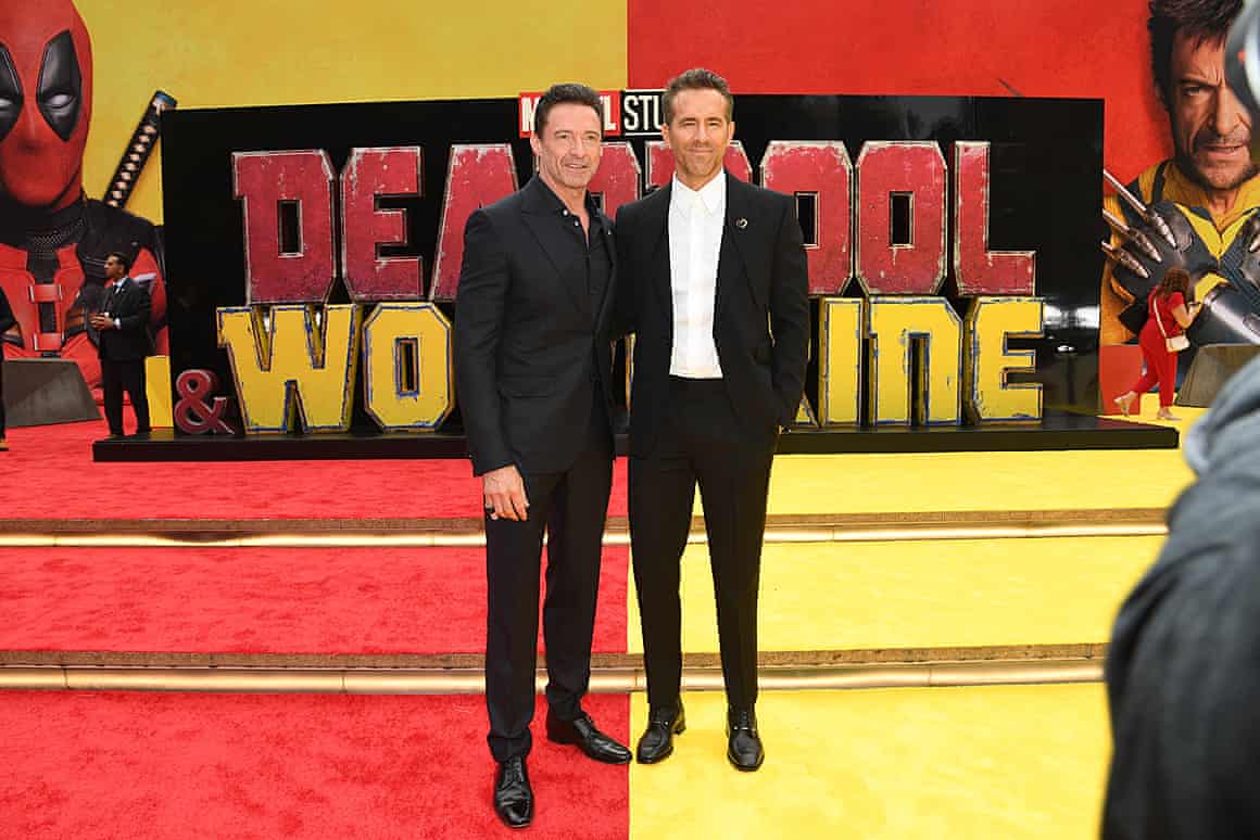 Hugh Jackman and Ryan Reynolds attend the Deadpool & Wolverine World Premiere