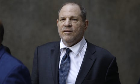 Harvey Weinstein exits after a hearing at New York state supreme court in New York City, on 11 July. 