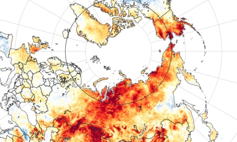 Map showing land surface temperature anomalies from 19 March to 20 June 2020