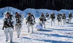 Canadian soldiers train