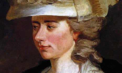 detail from portrait of Fanny Burney.