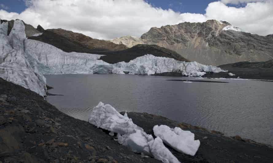 El glaciar Pastoruri en Perú